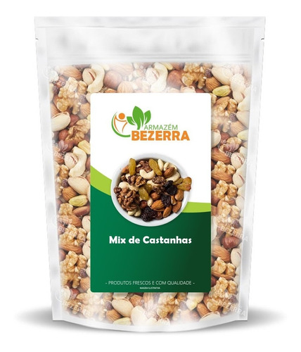 Mix De Castanhas Nuts Selecionados Safra Nova - 1kg