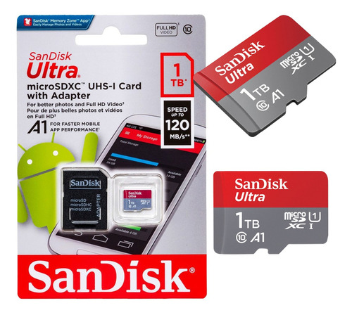 Cartão De Memória Micro Sd Sandisk 1tb Ultra 150mbs Original