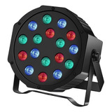 Canhão Led Rgb 18 Leds Dmx Jogo De Luz Laser Dj Balada Festa