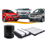 Kit Filtros Chevrolet Aveo 1.4 2004 - 2017 Aire Polen Aceite