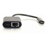 C2g 29749 Usb-c To Ethernet Adapter With Power Delivery,