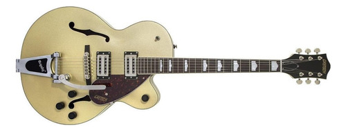 Guitarra Eléctrica Gretsch Streamliner G2420t Hollow Body De Arce Gold Dust Brillante Con Diapasón De Laurel