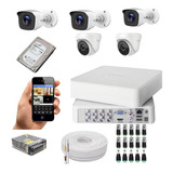Kit Monitoramento Hikvision 5 Câmeras Full Hd Hilook Exir