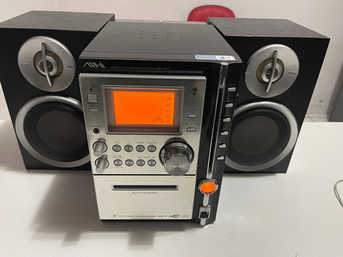 Aparelho De Som Aiwa 3 Em 1 Cd Fita Cassete Fm/am Awp-zx7