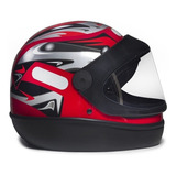 Capacete San Marino Grafic Moto Integral Fechado Todas Cores Cor Vermelho Tamanho Do Capacete 58