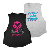 Pack X2 Remera Deportiva Sin Manga Musculosa Entrenar