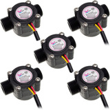 5 Piezas Sensor De Flujo De Agua Caudalimetro Yf-s201