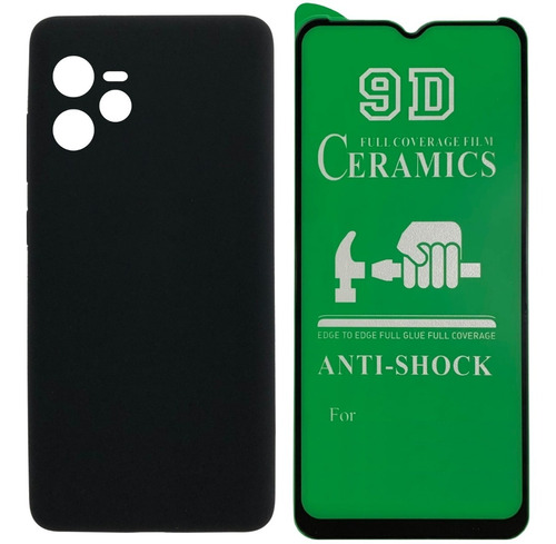 Estuche En Silicona + Cerámica Flexible Para Realme C35