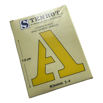 Stencil Gioser Plantilla Letras Y Números Grandes Stenrot | MercadoLibre