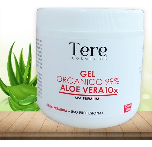 Gel Aloe Vera Orgánico Puro Certificado 10x Gel Sábila 500g