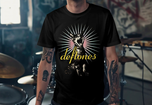 Playera Deftones Around The Fur Cat 90's  100% Algodón | Meses sin interés