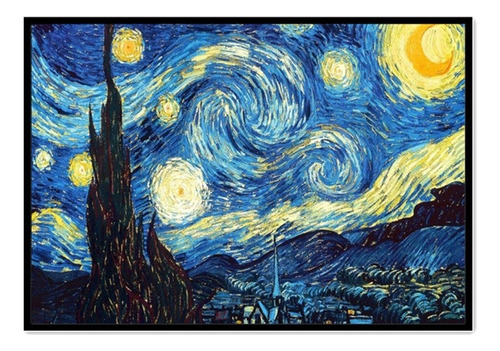 Bordado Pintura Diamante Van Gogh La Noche Estrellada 30x40