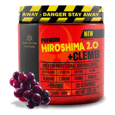 Preentrenador Workout Hiroshima + Clemb Oxido 30 Servicios Sabor Uva | MercadoLibre