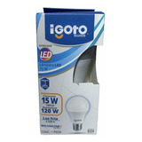 Foco Led A60 15w=120w 6500k Luz Fria Nom Igoto Color De La Luz Blanco Frío