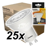 25 Lamparas Led Dicroicas 5w (35w) Luz Cálida Candela 6812