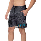 Short Masculino Estampado Tactel Bermuda Verão Praia Treino 