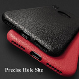 Funda Piel Plastica Para iPhone Delgada Hombre Case Mujer