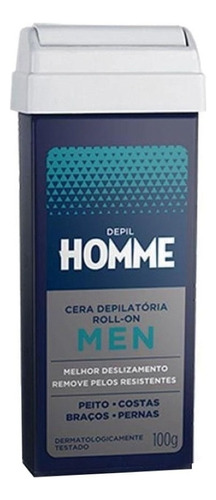 Refil Cera Depilatória Masculina Roll On Depil Bella 100g