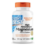 Magnesio Quelado 120 Tabletas