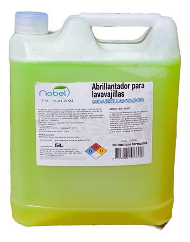 Bio Abrillantador Lavavajillas, 5 Litros