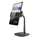 Soporte Para Tablet/celular 4.7  A 12.9  Negro, Ajustable