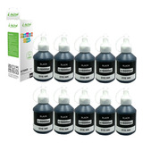 Pack 10 Bote Tinta Negra Compatible Con Brother Btd60bk 