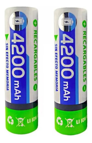 Pack 2 Pilas Recargables Dblue 4200 Mah Dbpr4200 