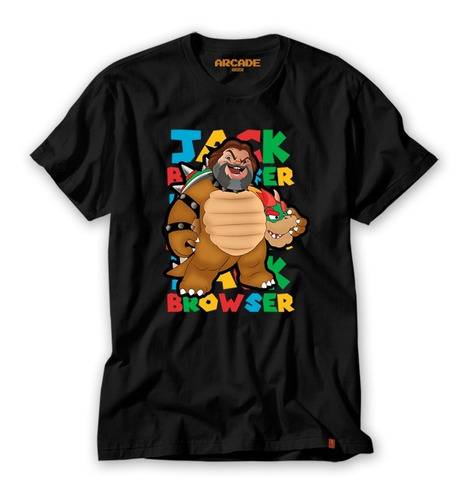 Camiseta Super Mario Bros O Filme Jack Black Browser Koopa