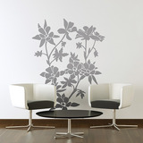 Vinilo Decorativo Autoadhesivo - Floral Con Hojas 70x55 Cm.