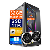 Pc Gamer Cpu Ryzen 7 5700x Ssd 1tb, 32gb Ddr4 Rtx 4070 12gb