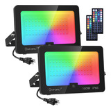 Luz Para Fiesta Onforu, Rgb, Led, 6 Modos, Ip66, 2 Piezas