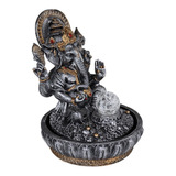 Fonte Agua Ganesha Resina Decoração Jardim Sala 110v/220v