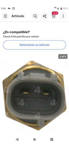 Vlvula Temperatura Toyota Sienna 1998 1999 2000 A 20 Das  Foto 2