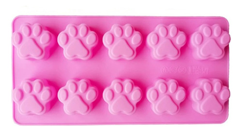 Forma Molde Silicone Patinha Gato Cao Chocolate Sabonete