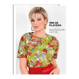 Playera Guacamayas Diseño, Multicolor Cklass 988-68