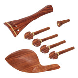 Soporte Para Violín 4/4 Tailpiece Wood Tuning Con Piezas