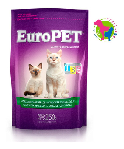 Alimento Complementario Gato Europet X250gr- E/g Z/oeste