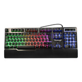 Ocelot Gaming - Teclado Okm-s2 Usb Rgb Con Descansa Muñecas