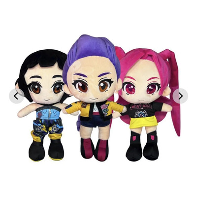 Peluche De Las Guerreras Kpop Demon Hunters Set 3 Pzas | Envío gratis