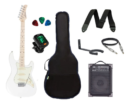 Kit Guitarra Strinberg Strato Sts100/amplificador/acessórios