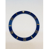 Bisel De 38mm Para Rolex Submarino Acero Oro Azul