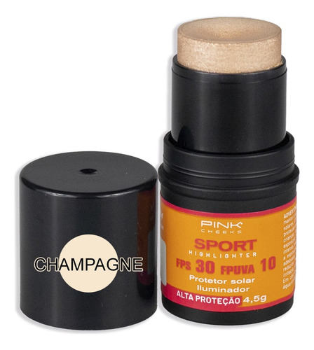 Iluminador Pink Cheeks Champagne Protetor Fps30 Fpuva10 4,5g