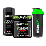 Pré Treino Combo Diabo Verde Dilabol Pump + Black Semcafeina