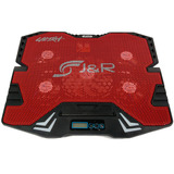 Base Refrigerante Gamer Ultra Cooler Led Con Pantalla Led J&r Brjr001