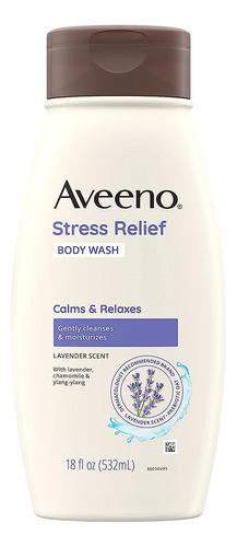 Gel De Baño Aveeno Stress Relief Calma Y Relaja 530 Ml