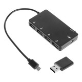 Micro Usb Otg 4 Puertos Hub De Carga De Alimentación Cable A