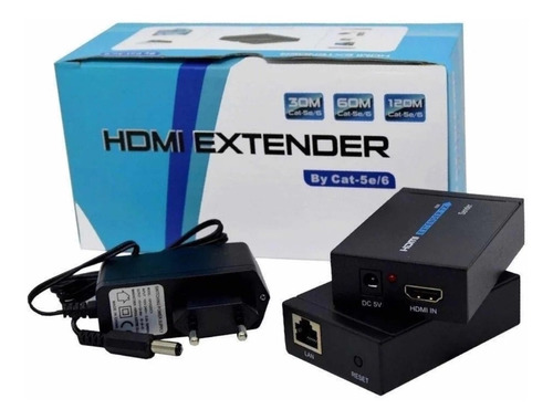 Extender Hdmi 60m Extensor Hdmi 60m Cabo De Rede