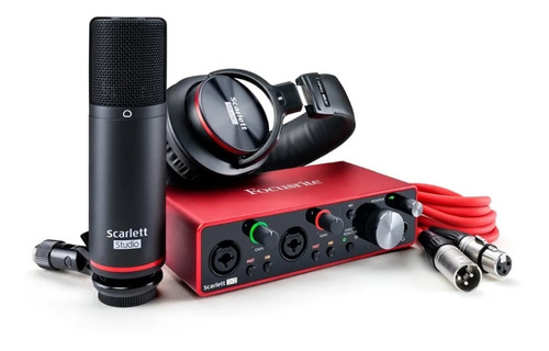 Kit Home Studio Scarlett 2i2 Studio - 3a Geração - Focusrite