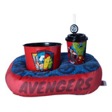 Almofada Porta Pipoca Acompanha Copo + Balde Pipoca Disney Cor Avengers - Vingadores Marvel