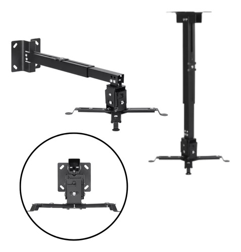 Suporte Datashow Parede Regulagem Resistente Teto Até 15kg